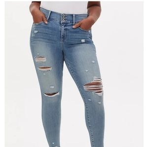 Torrid Super Soft Jeggings Light Wash 16R